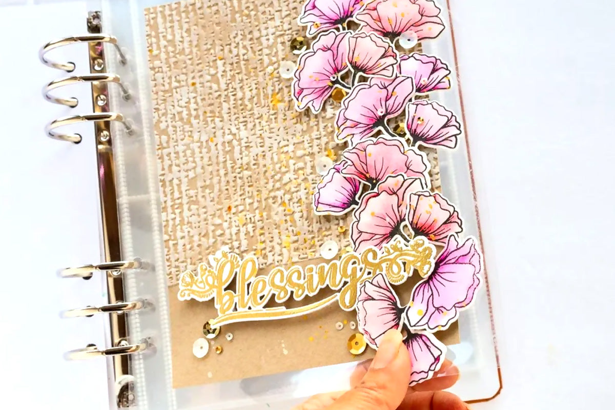 DIY Floral Mini Album Project