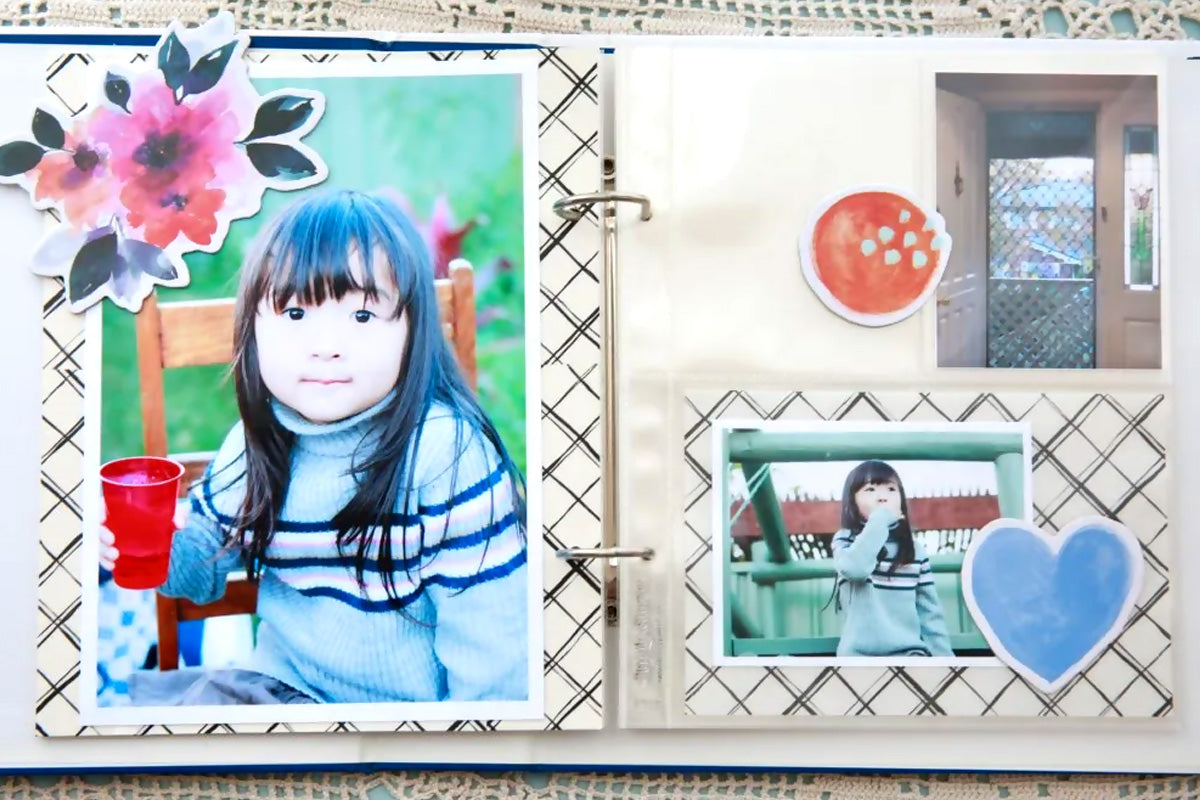 DIY- Craft for kids/How to make- Mini scrapbook photo album /DIY