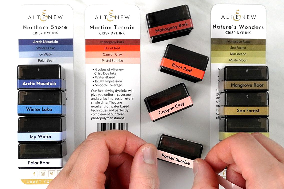 Altenew organizational ink labels for easy craft room storage and organization