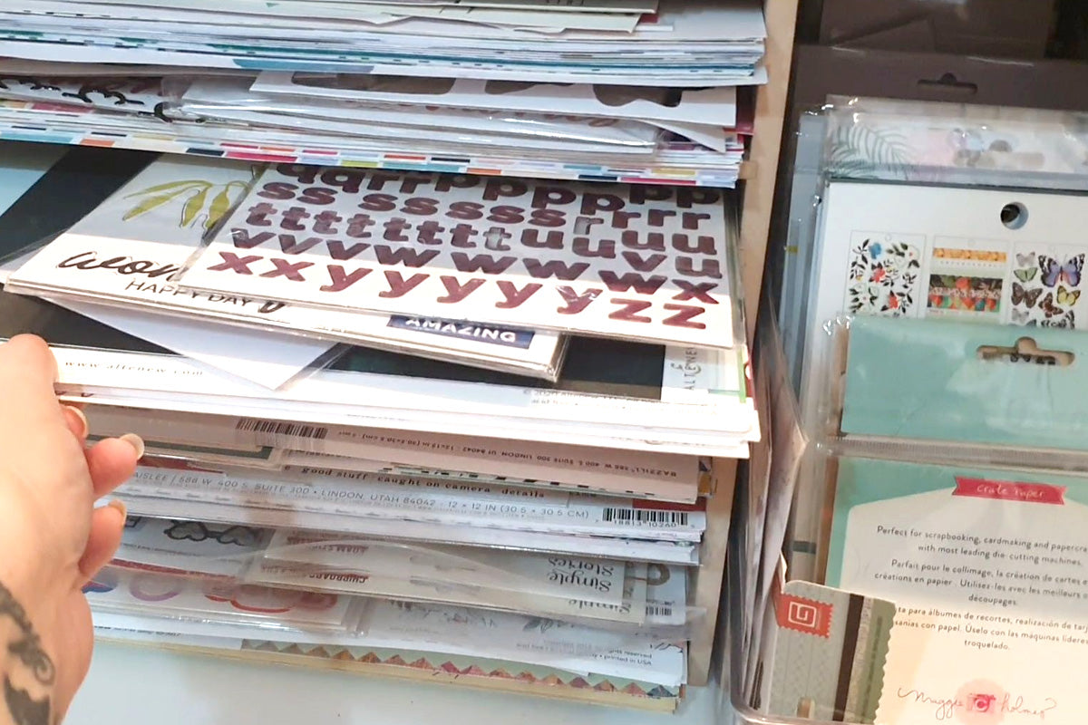 How to store craft paper and cardstock