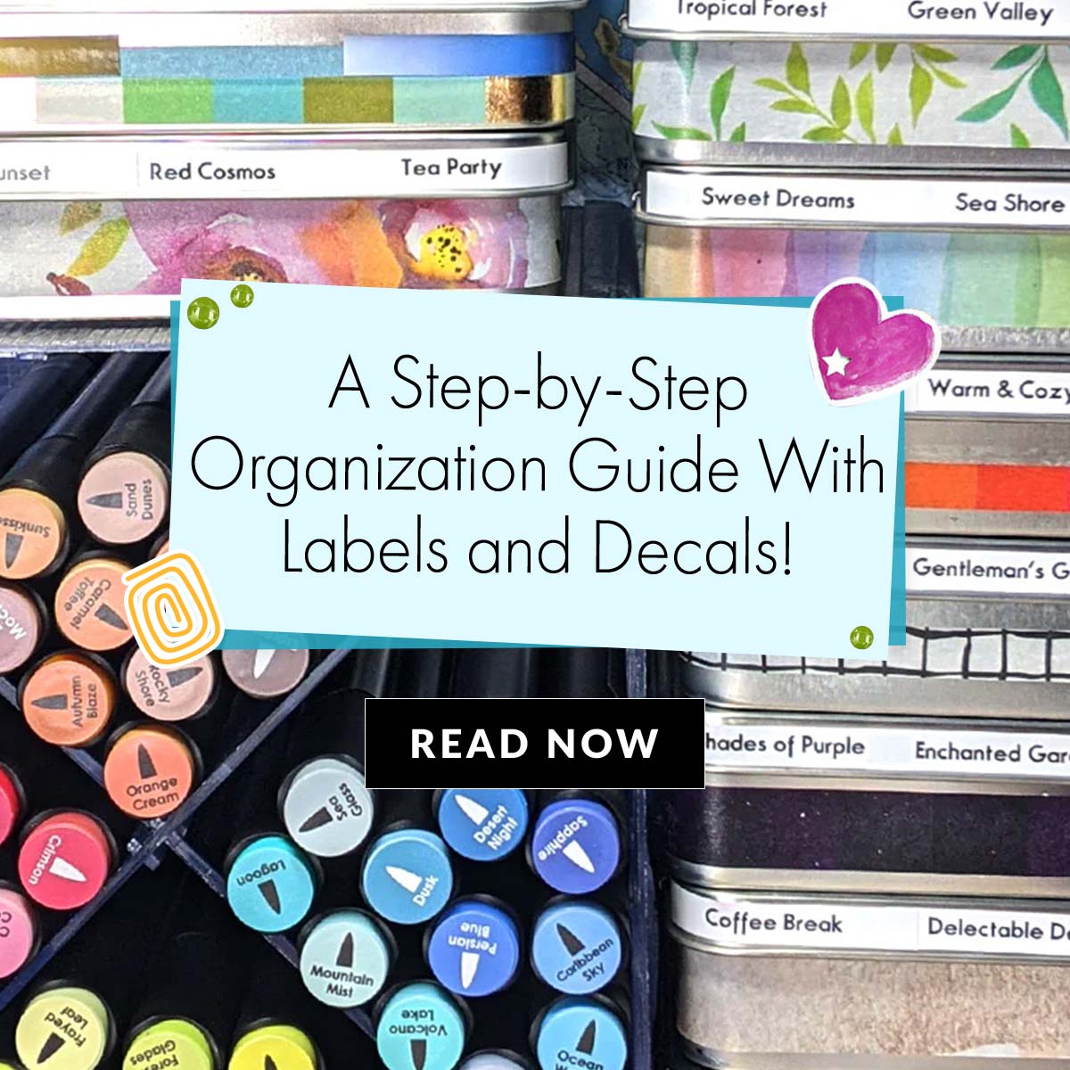 Crafting Chaos? Try Organizing with Labels and Decals!