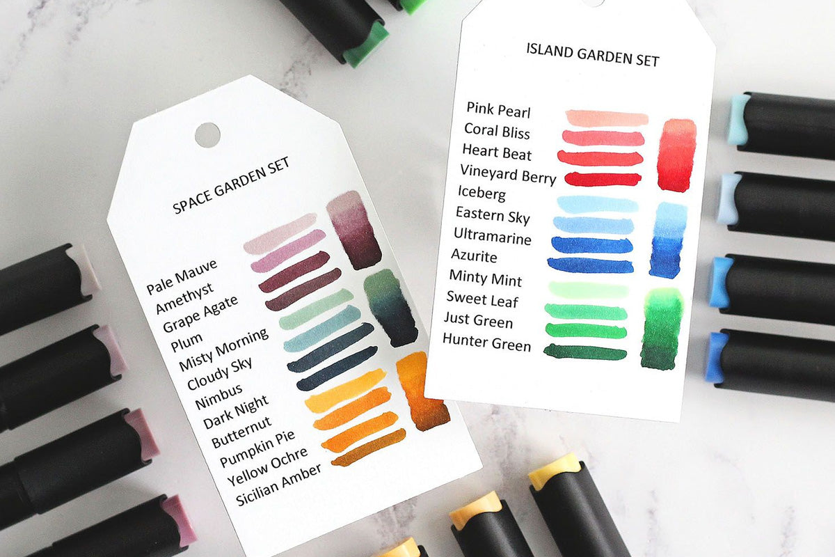 SANJOKI Alcohol Brush Markers 80 colors,Brush & India