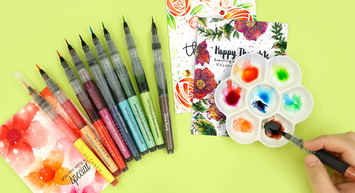 How to Color Your Projects With Water-Based Markers – Altenew