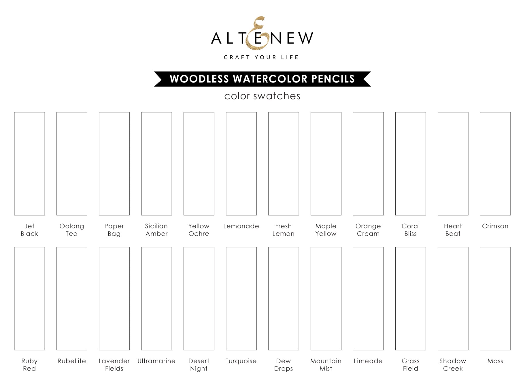 Altenew - Woodless Watercolor Pencil 24 Set