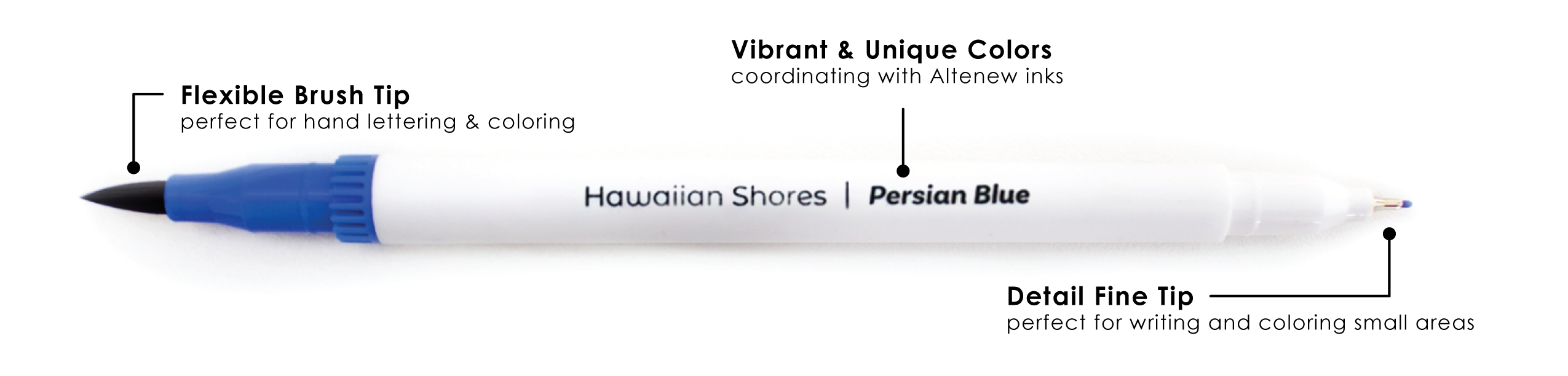 Altenew Hawaiian Shores Brush & Fine Tip Pens (Water-Based)