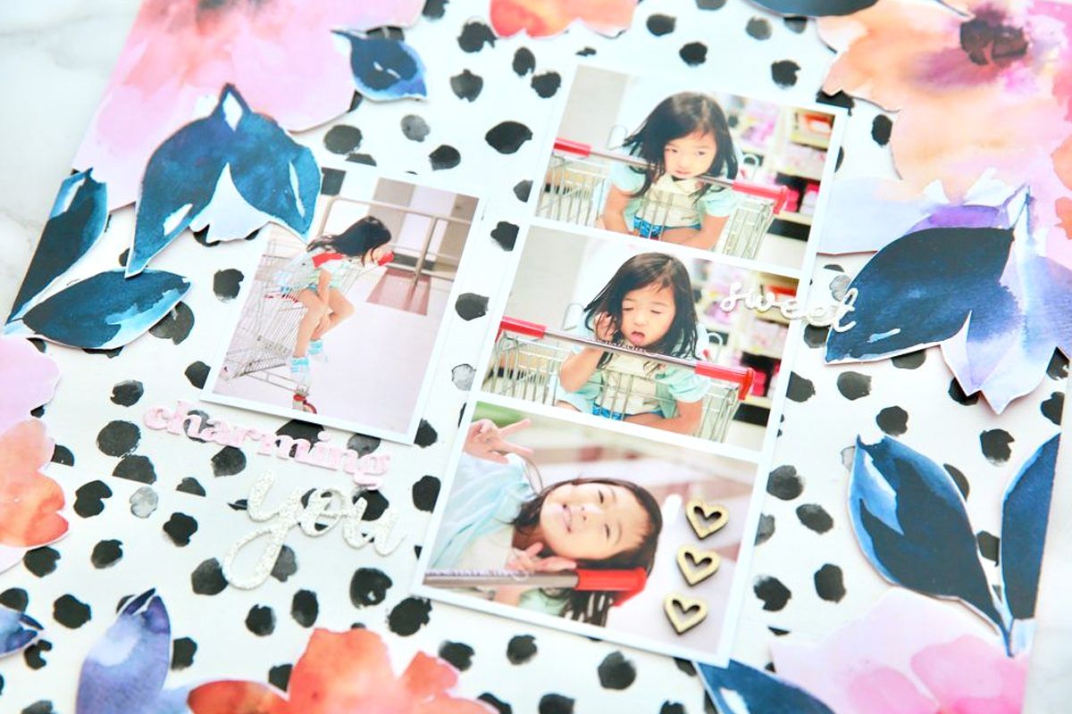 Using Wide Washi Tapes to Create 12×12 Scrapbook Layouts