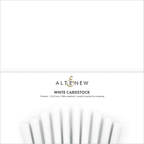 12x12 White Cardstock (10 sheet/set) (80lb)