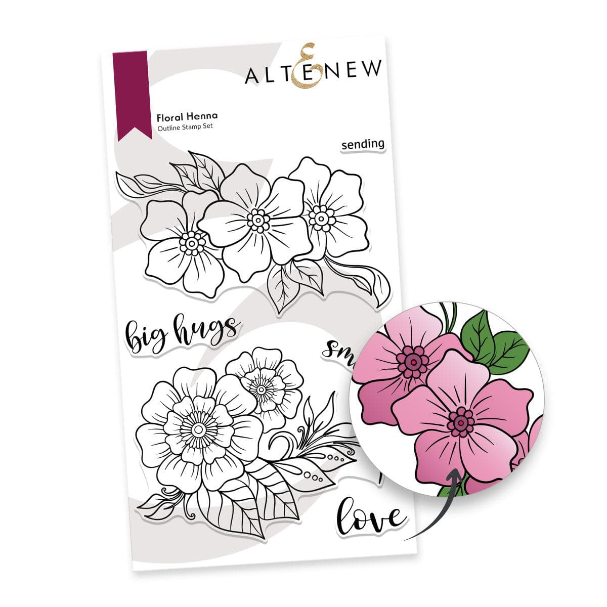 Floral Henna Stamp Set