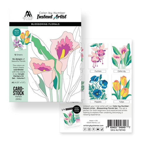 Altenew Exotic Blooms Marker Coloring Book ALT6578