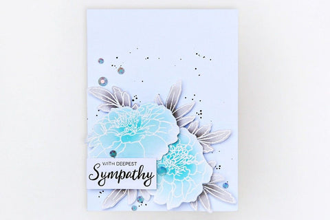 Create soft watercolor washes for sympathy cards for simple yet elegant designs!