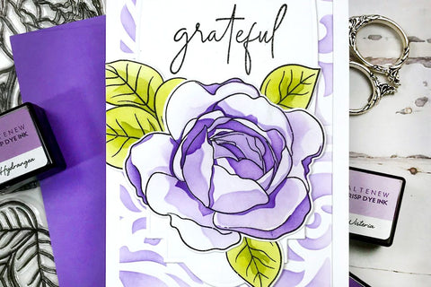 Design your sympathy cards with large gorgeous florals! 