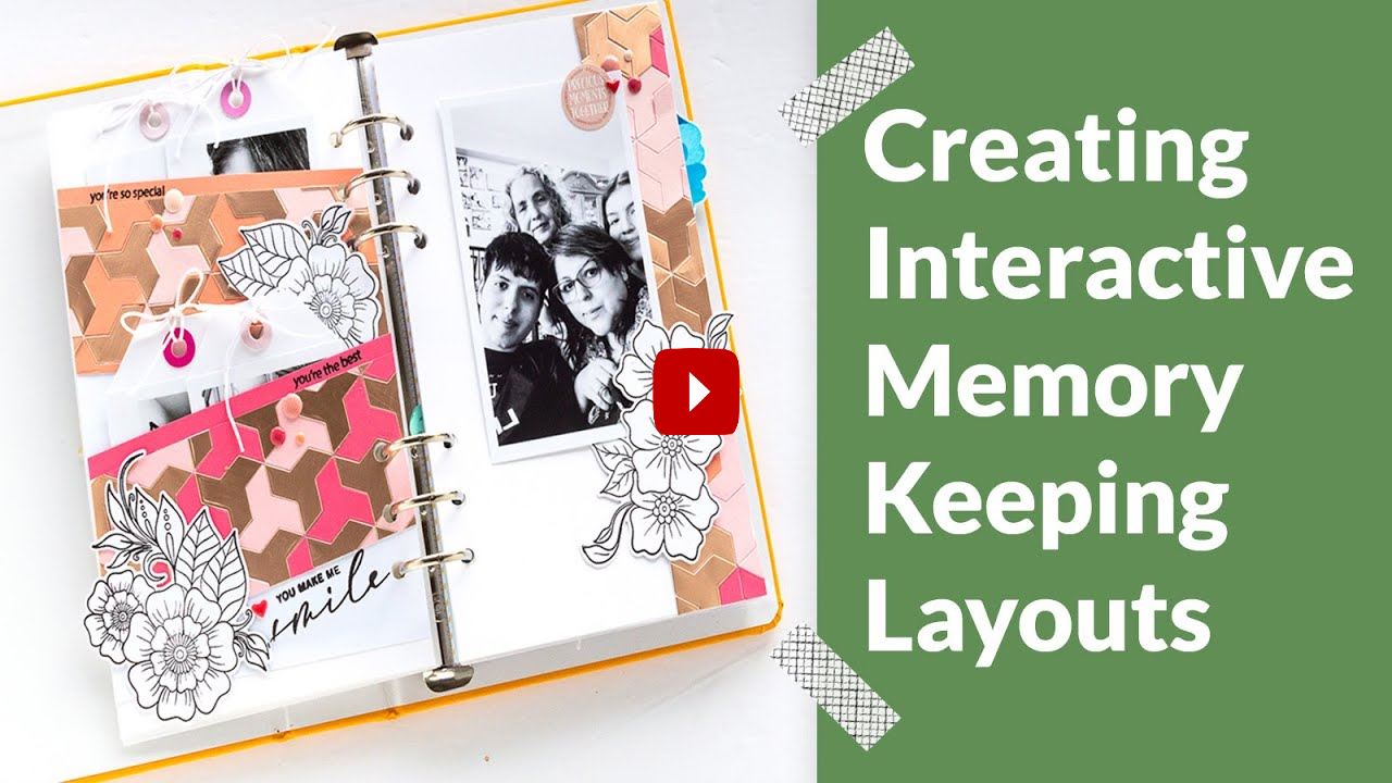 scrapbooking video tutorial on how to create interactive scrapbook pages