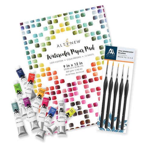 Metallic Watercolor Artist Bundle