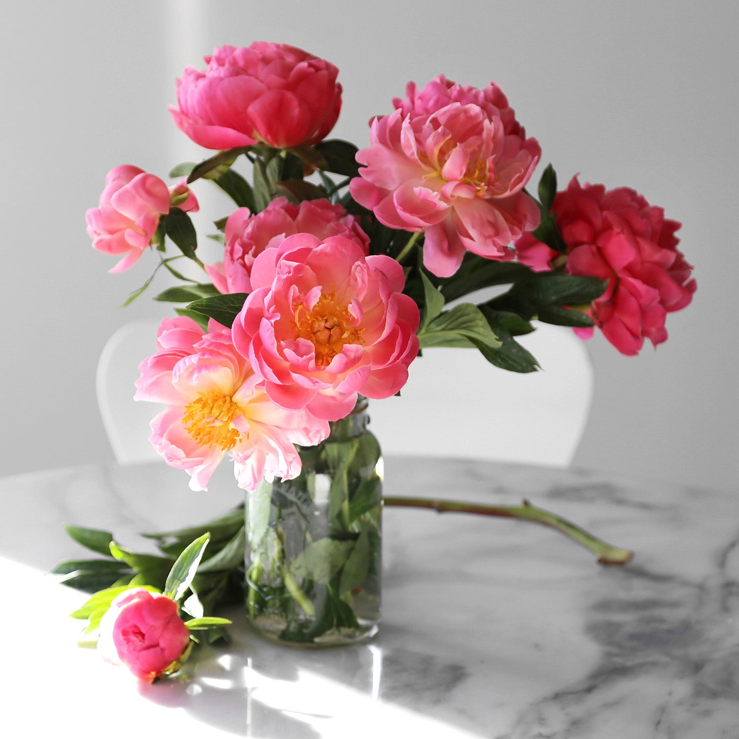 Powder Pink Peony Rose  Artificial Flowers Singapore