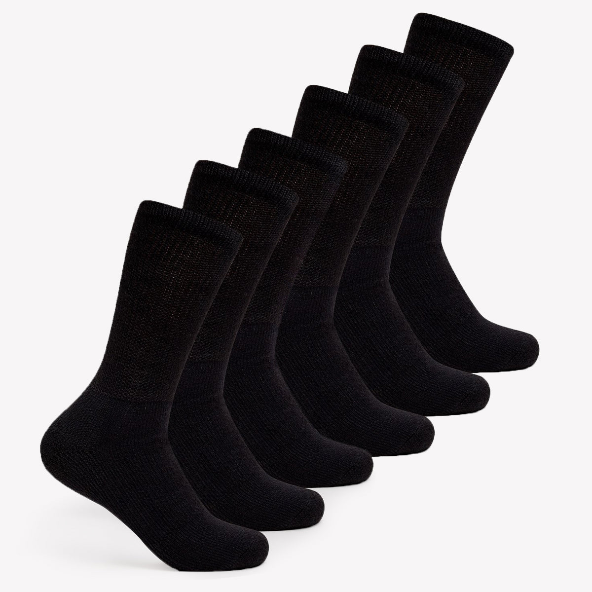 Image of Moderate Cushion Crew Walking Socks (6 Pairs) | WX | Pay for 5, get 1 FREE!