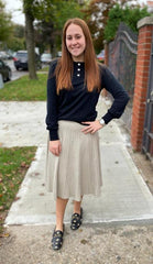 Pleated Knit Skirt – Fallon's