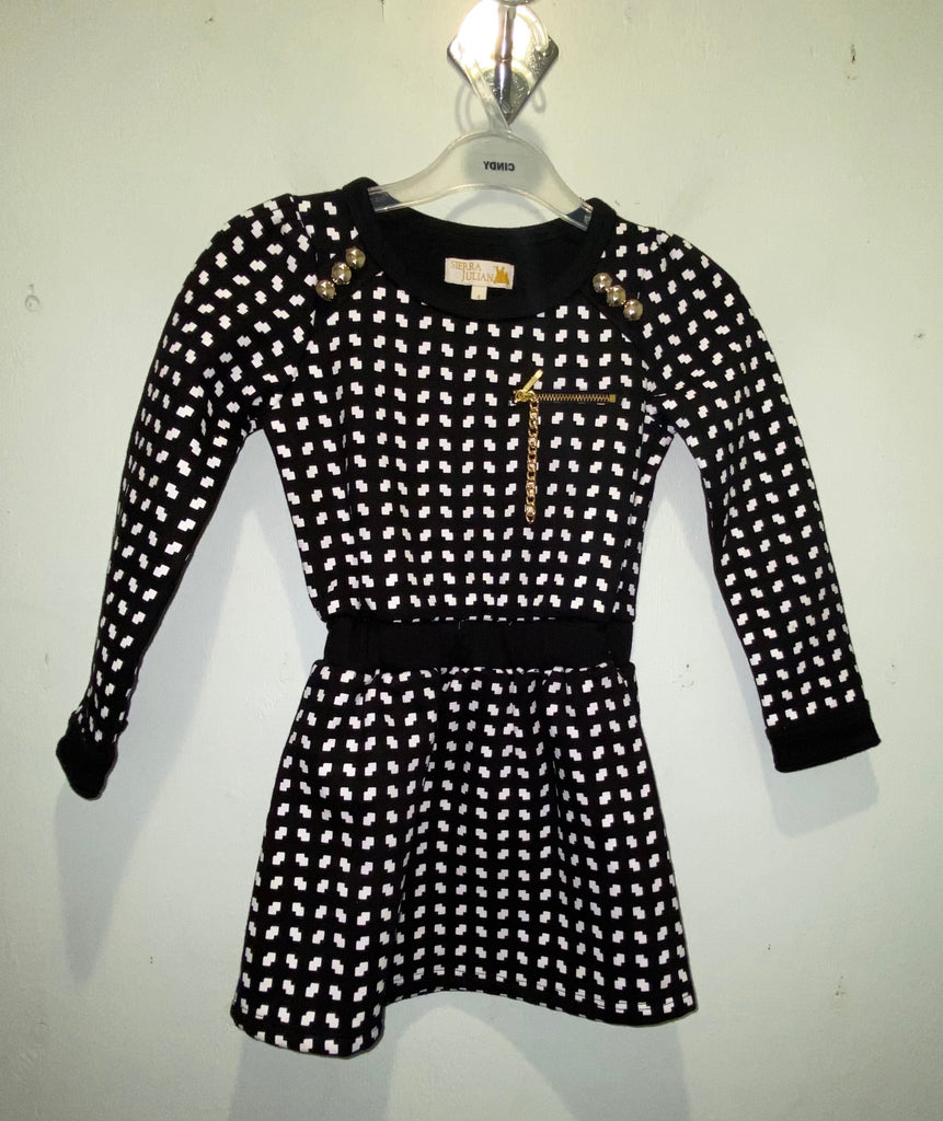 Black/White Printed Dress – Fallon's