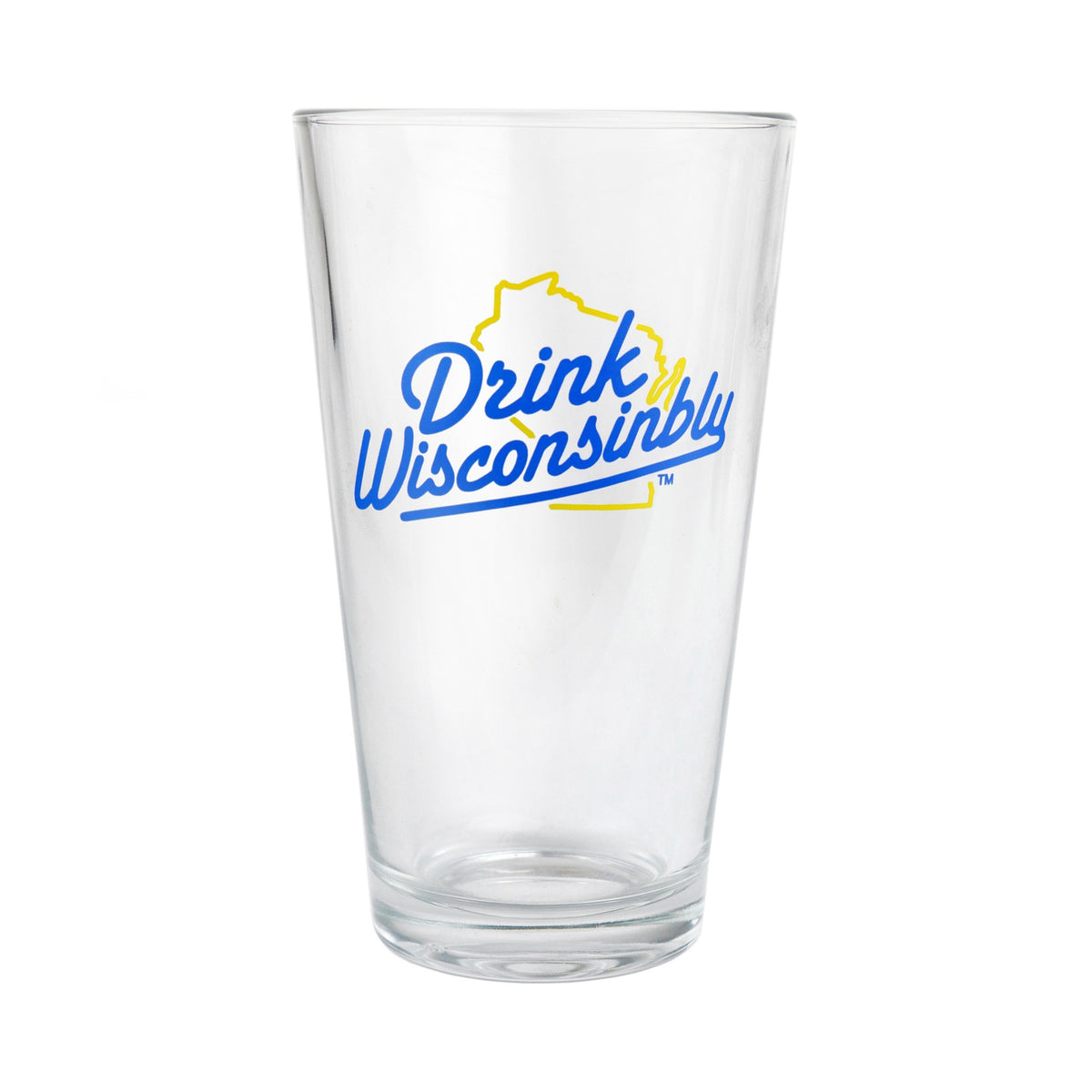 Plaid Logo Glass Can - Drink Wisconsinbly