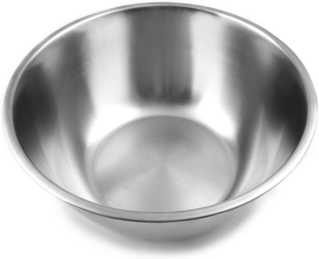 HIC Kitchen Mixing Bowl, Heavyweight 18/8 Stainless Steel, 6-Quart Capacity