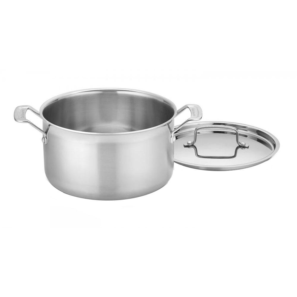Tri-Ply Clad 6 Qt Covered Stainless Steel Deep Sauté Pan - Tramontina US