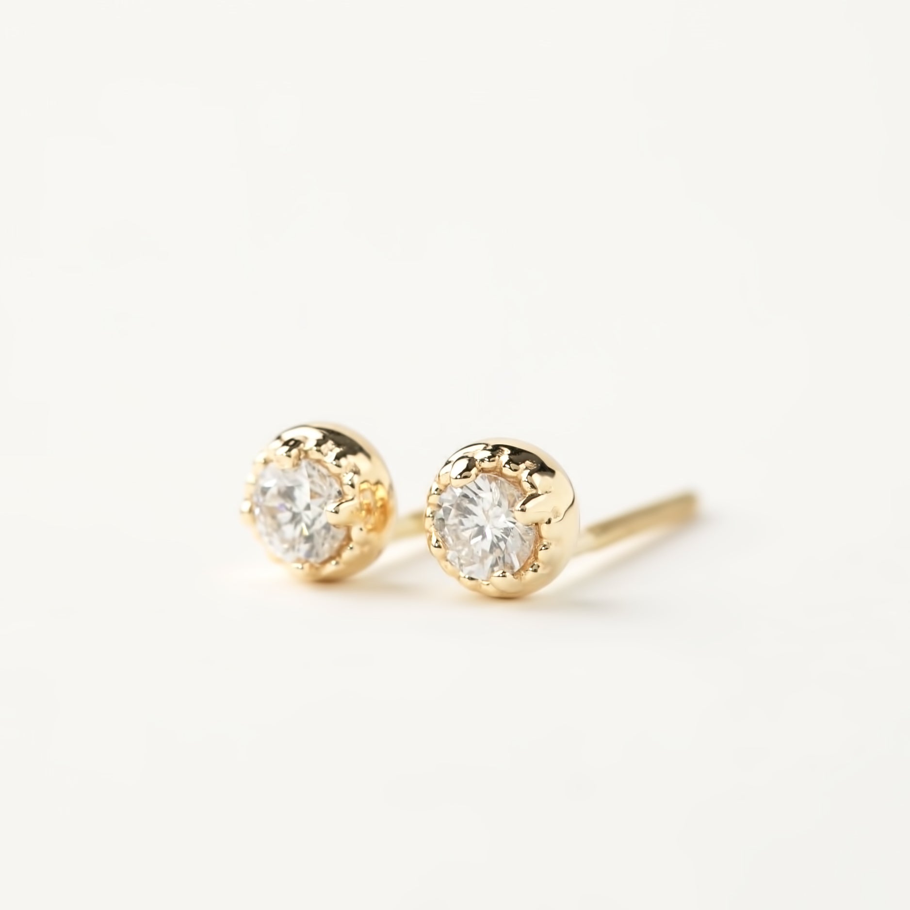 Dahlia Stud Earrings - Diamond – Envero