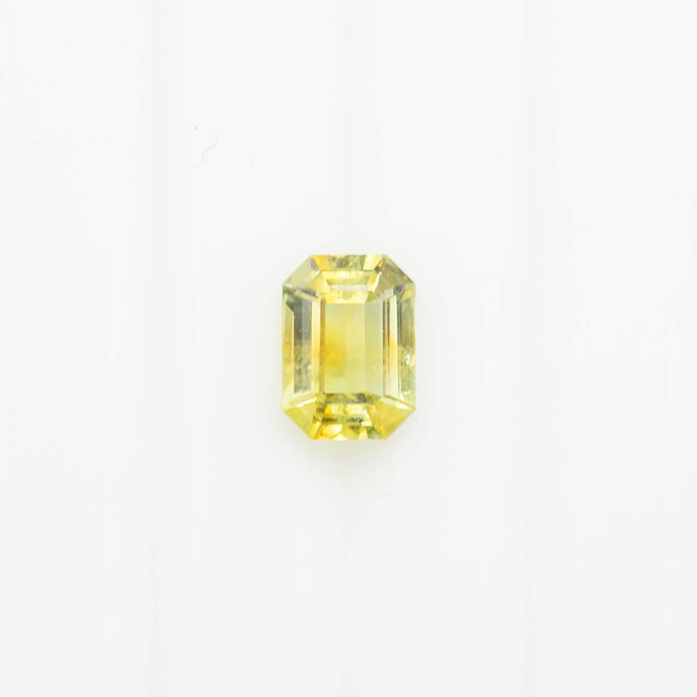 0.83ct Emerald Cut Yellow Montana Sapphire