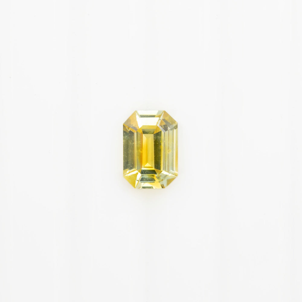 0.80ct Emerald Cut Yellow Montana Sapphire