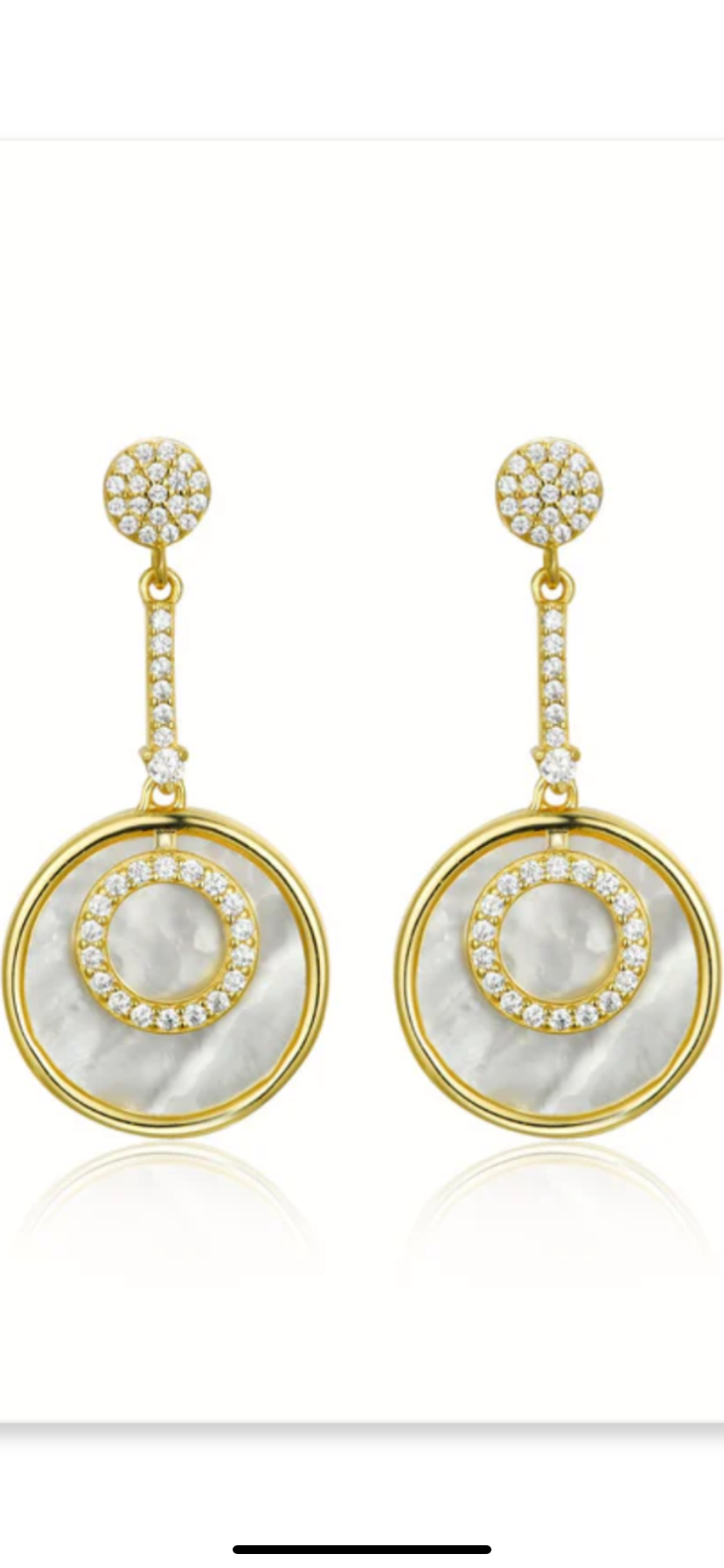 My Lucky Charm Mother Of Pearl Stud Clover Earrings - Tiffany Lane Boutique