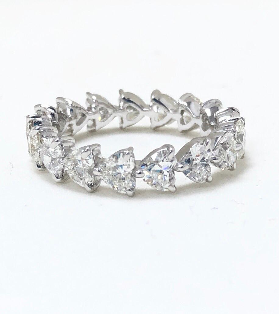 diamond heart eternity band