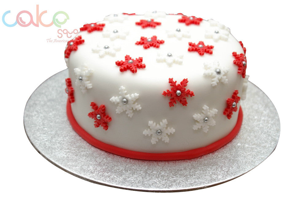 Red and White Christmas Cake - Cake Decorating Community ...