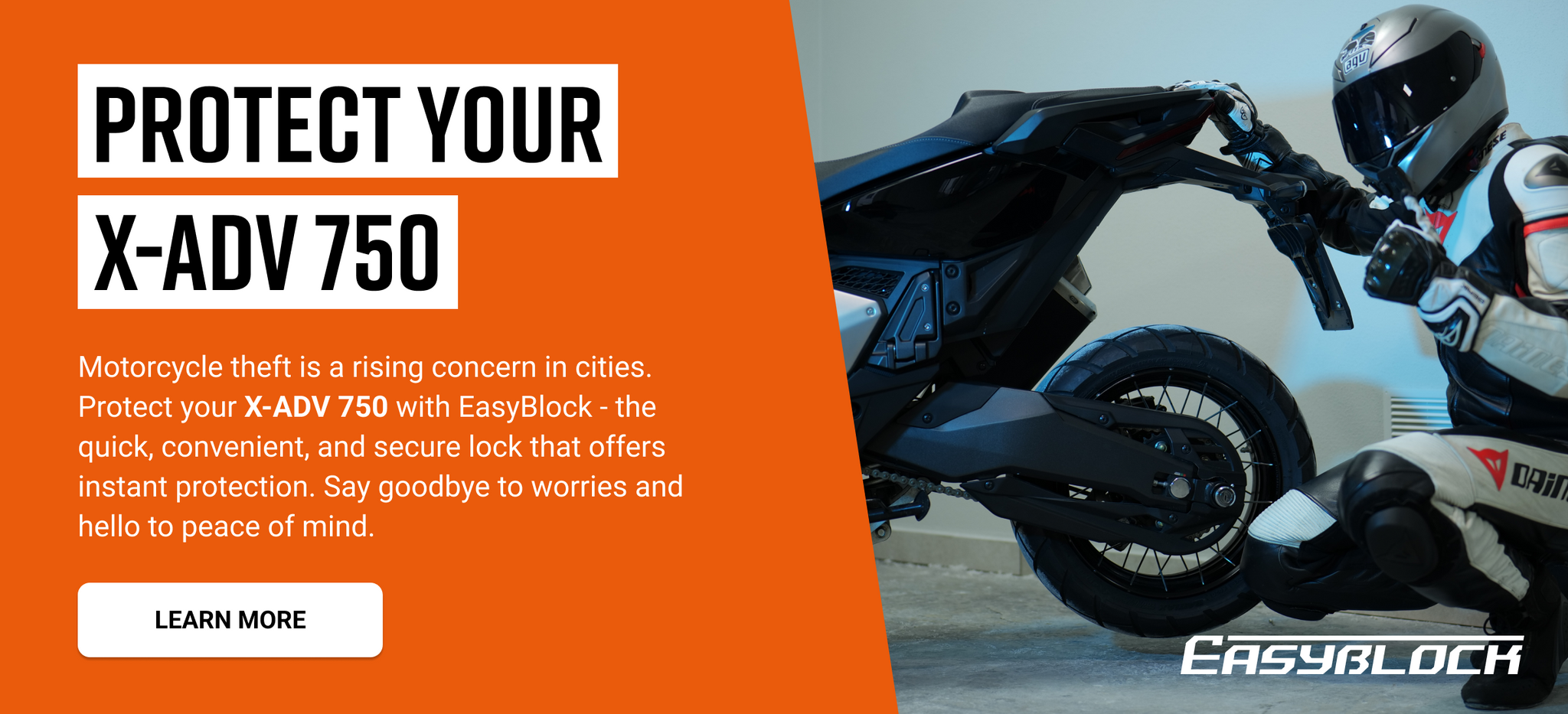 EasyBlock, protect your motorcycle