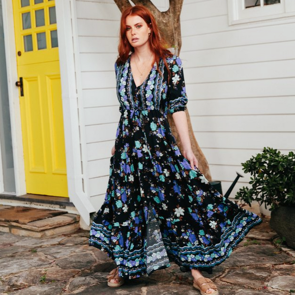 Jaase Tessa Maxi Dress Bronte Print – Kenzie Tenzie