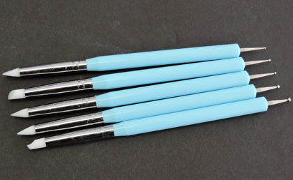 Silicone Brush Dotting Tool Set