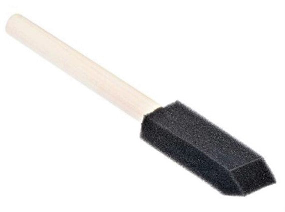 Beveled Rectangle Foam Brush: 1