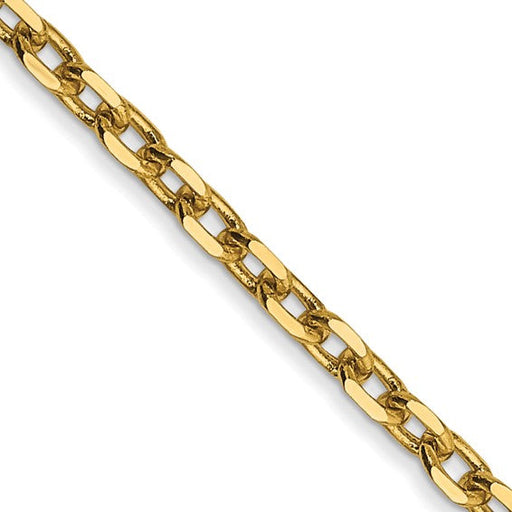 GOLD Chain Strap - Mini Elongated Box Chain - 1/4 (7mm) Wide