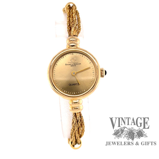 Ladies Citizen gold tone bracelet Silver tone dial watch — Vintage