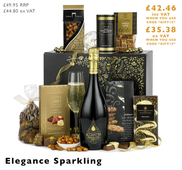Elegance Sparkling, a prosecco gift box from Spicers of Hythe