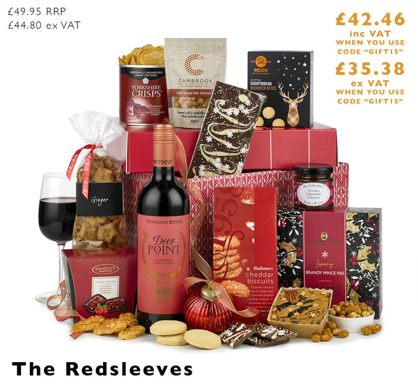 The Redsleeves, a red wine hamper from Spicers of Hythe