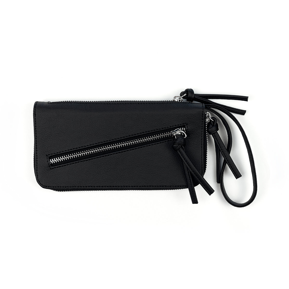 Handmade Zipper Card Holder · Black by Capra Leather