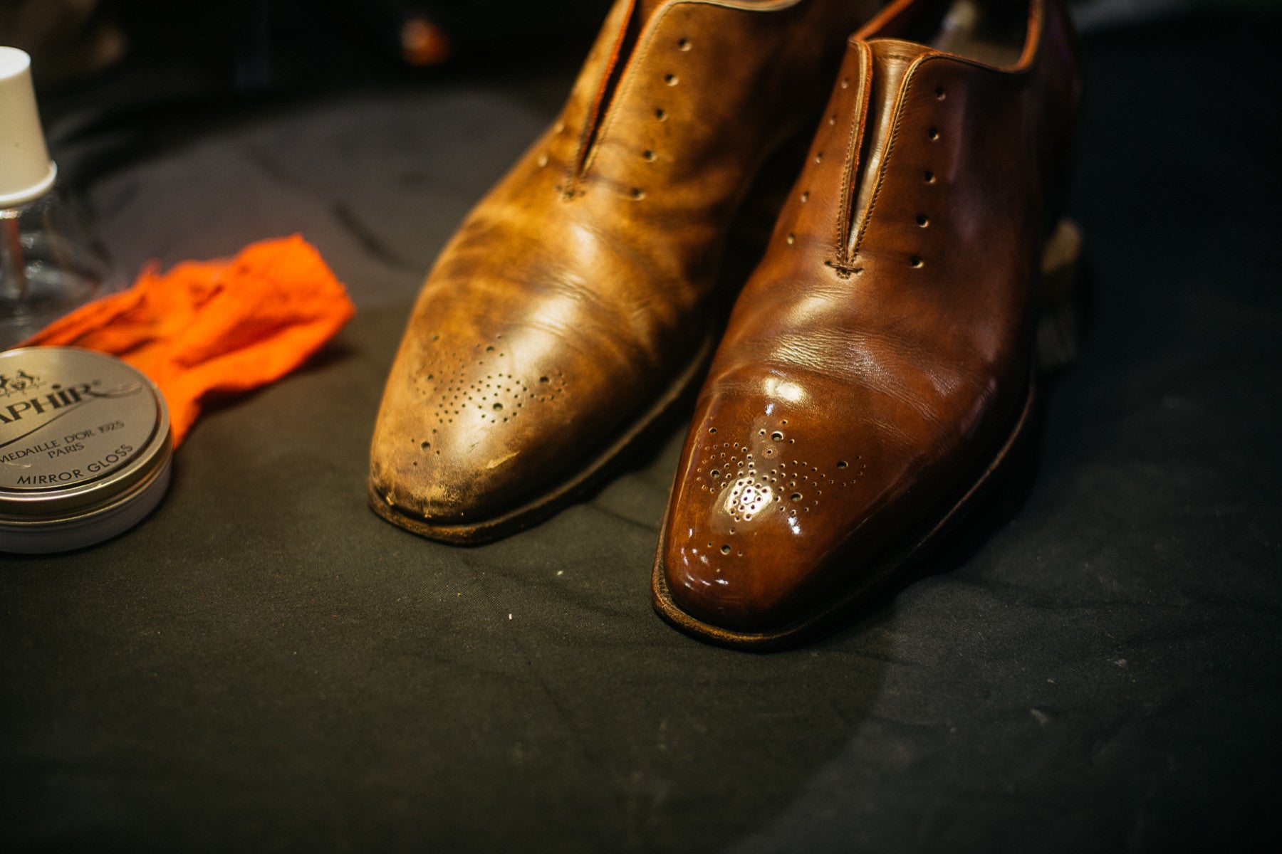 Shoe Restoration Guide using Saphir Medaille d'Or - Straits Establishment