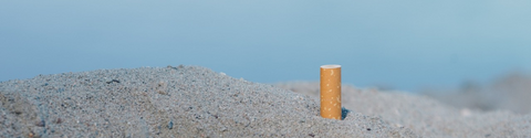Cigarette sable océan