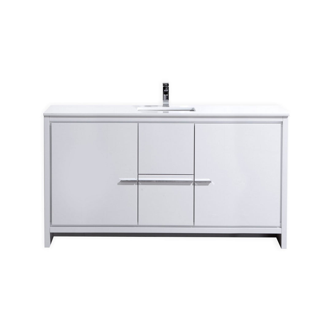 Dolce 60 Modern Bathroom Vanity With Quartz Counter Top