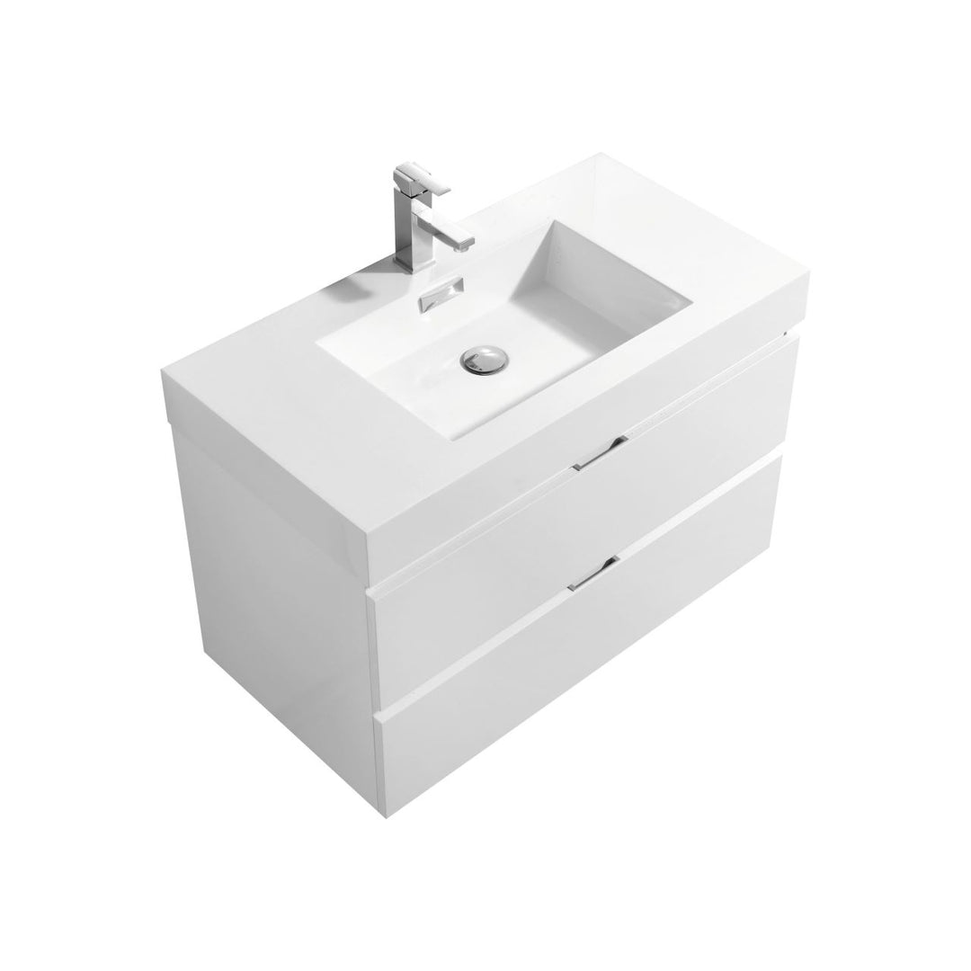 Bliss 36 Wall Mount Modern Bathroom Vanity