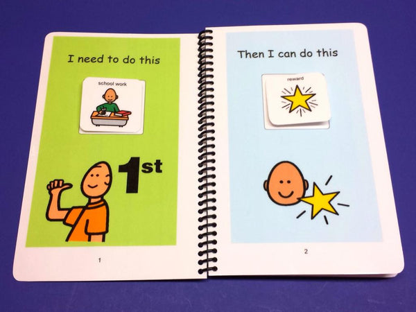 The First And Then Book Interactive Autism Visual Aid