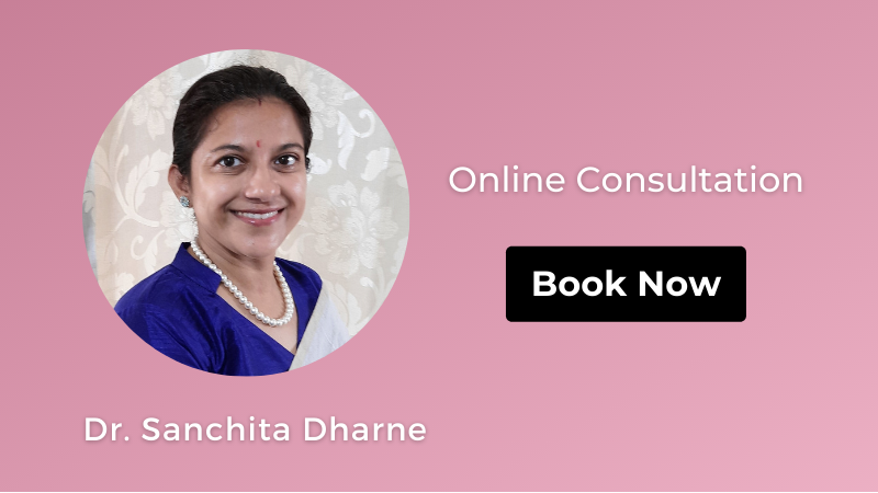 Book online consultation with Dr. Sanchita Dharne for homeopathic treatment of infertility in women (female infertility). She delivers best homeopathic consultation online for female infertility at Elixir Homeopathy in Delhi and Gurgaon area.