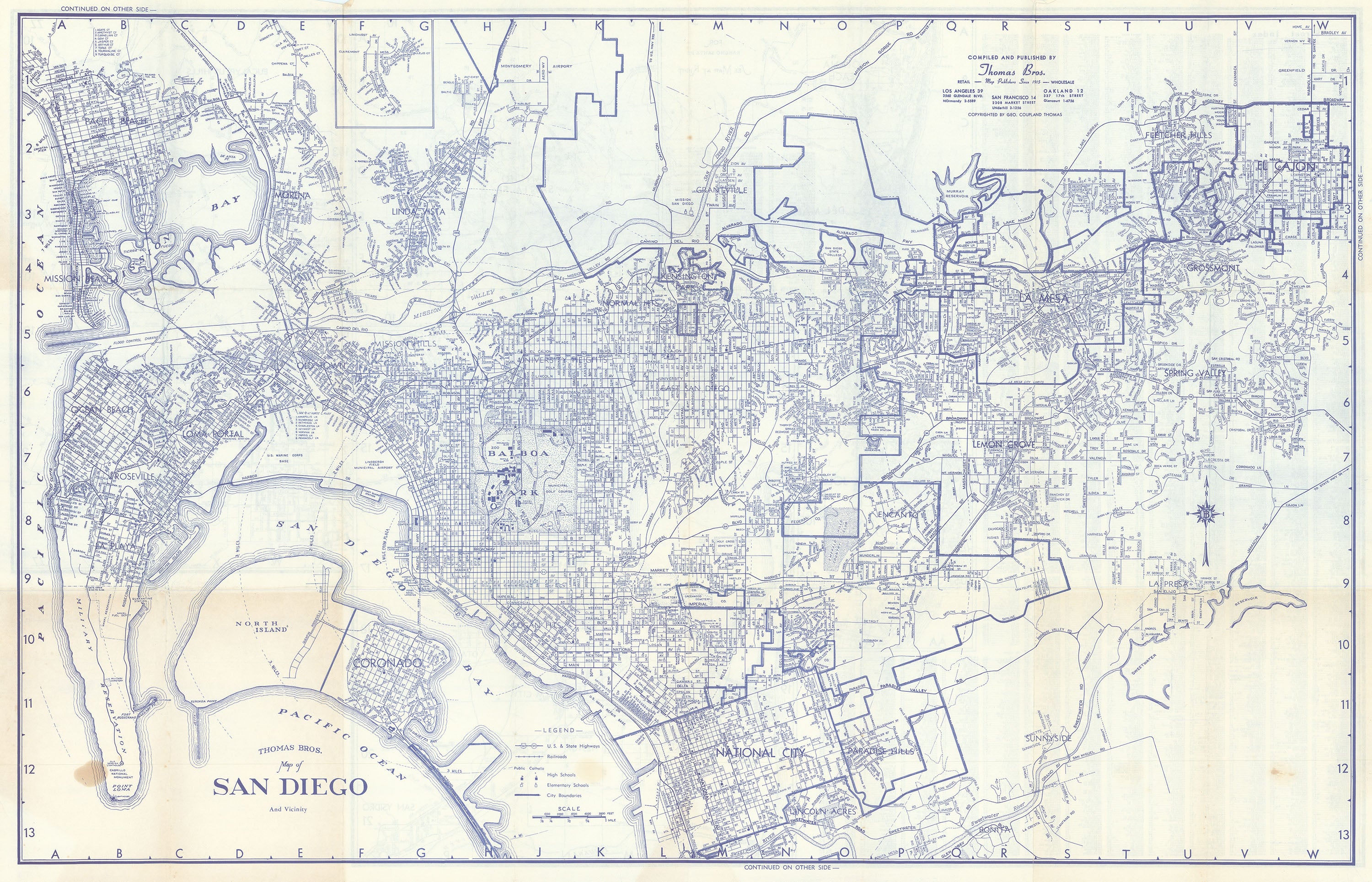 maps of san diego area