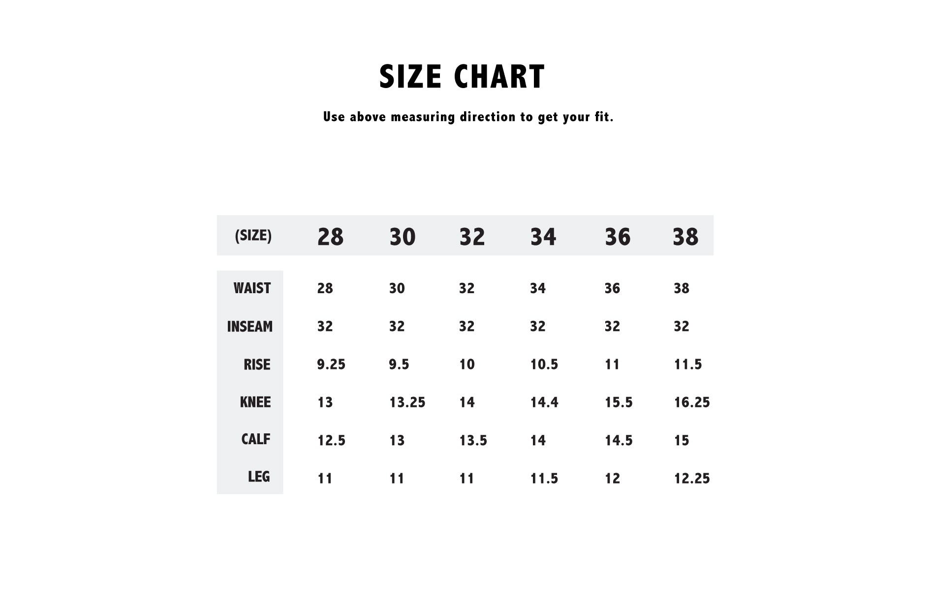 Style & Co Size Chart