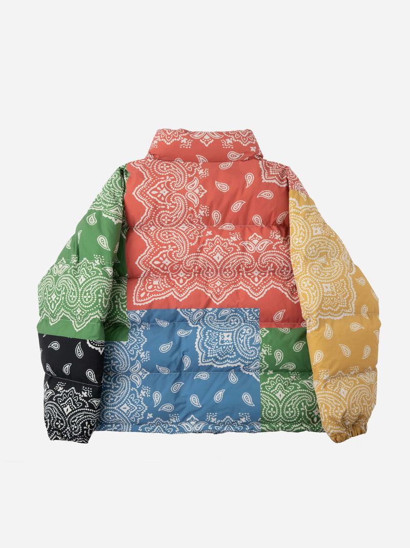 Multi Bandana Paisley Puffer Jacket 