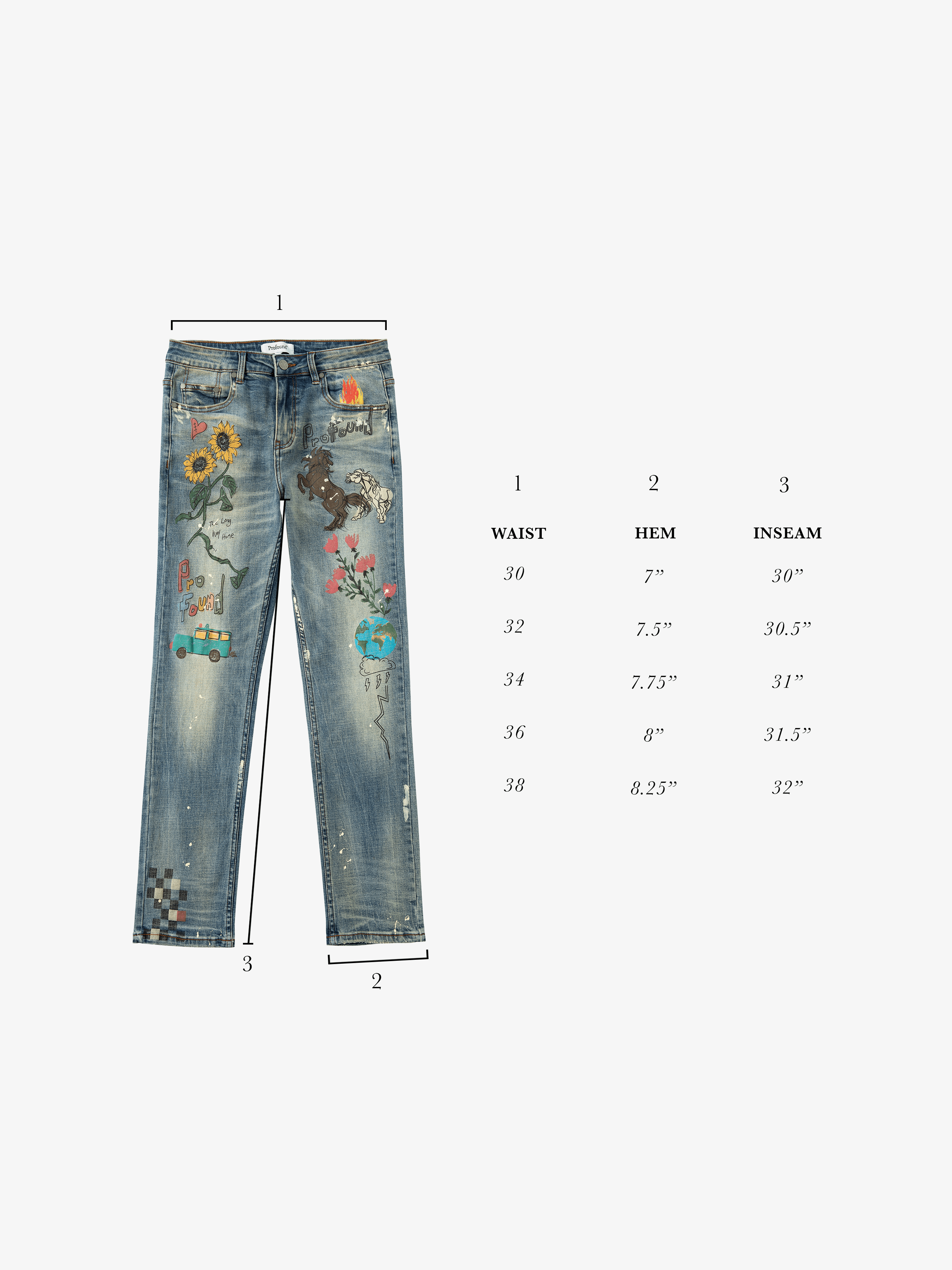 Hand-Art Denim Jeans