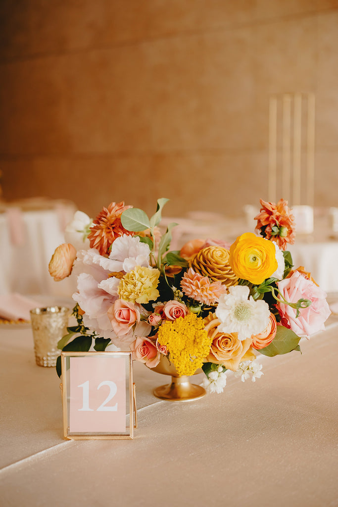 Lilly and Mark Wedding Reception Flowers